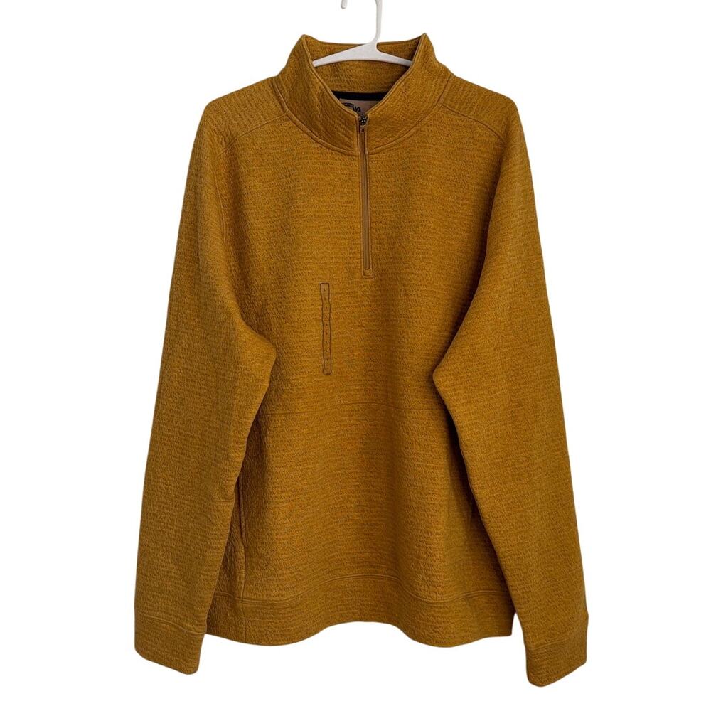 NWT VRST Recharge Lunar 1/4 Zip Pullover, Men's Large, Palomino Gold Heather
